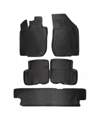 3D Patosnice DACIA Logan MCV, 2006-2012, 7 sedišta, set 5 kom.