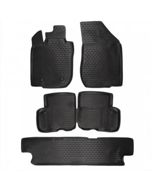 3D Patosnice DACIA Logan MCV, 2006-2012, 7 sedišta, set 5 kom.