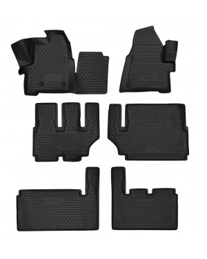 3D Patosnice FORD Tourneo Custom 8 sedišta, 2012-2023 set 6 kom.