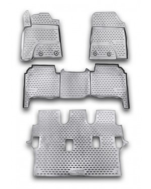 3D Patosnice TOYOTA Land Cruiser (J200) 2012-2015, 7 sedišta, set 4 kom, elipse fix